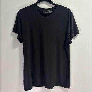 Norma Kamali‎ Black Short Sleeve Top Size XL